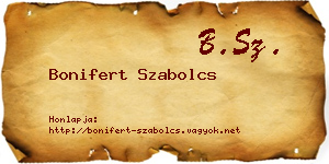 Bonifert Szabolcs névjegykártya